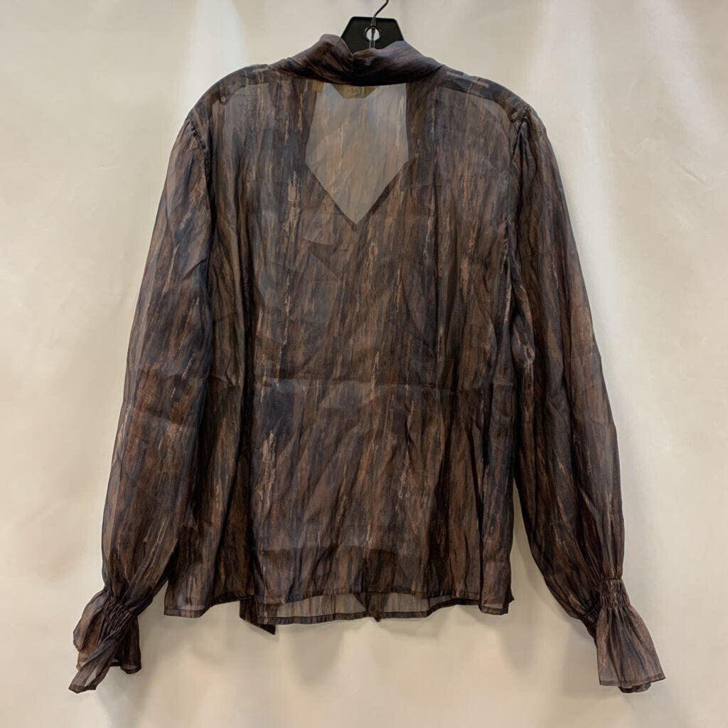 Shirt: Tammy Woven Tie Neck