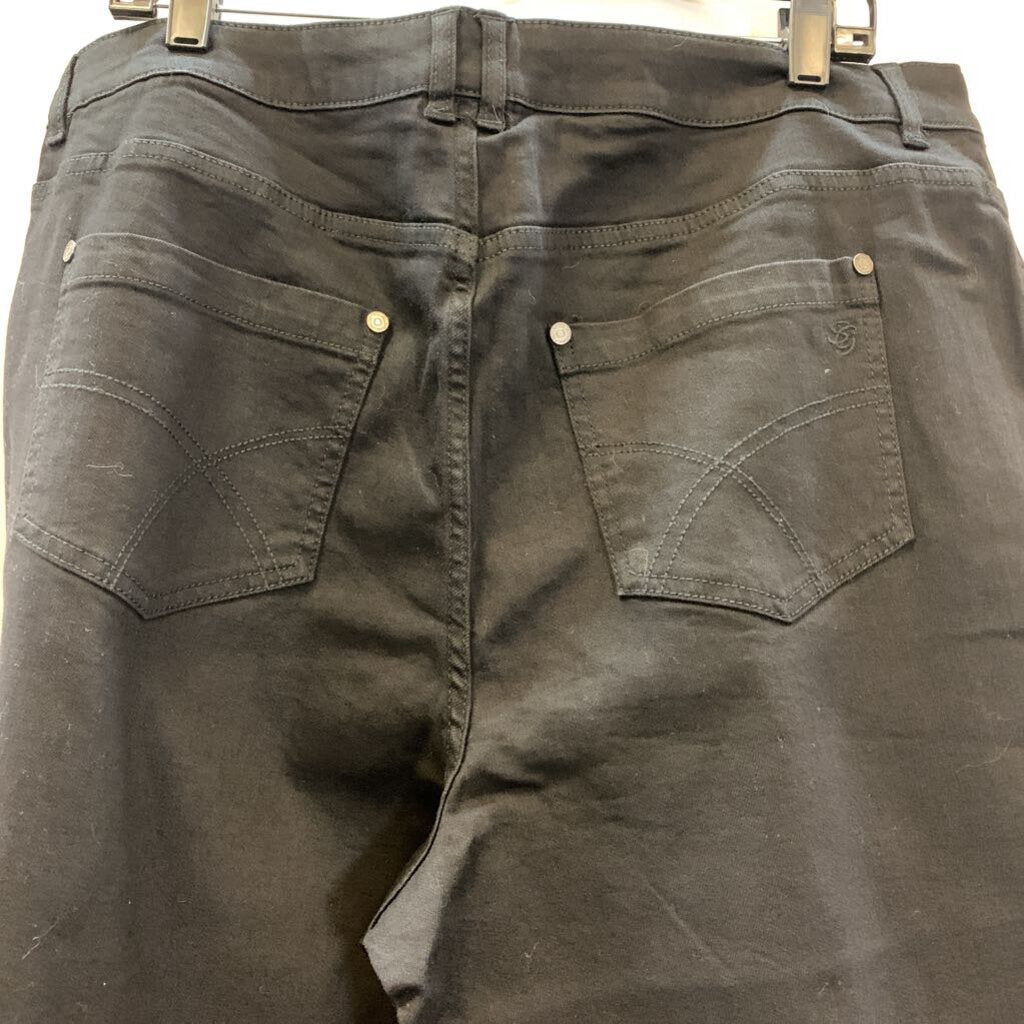 Pants: Denim Wide Leg Stretch