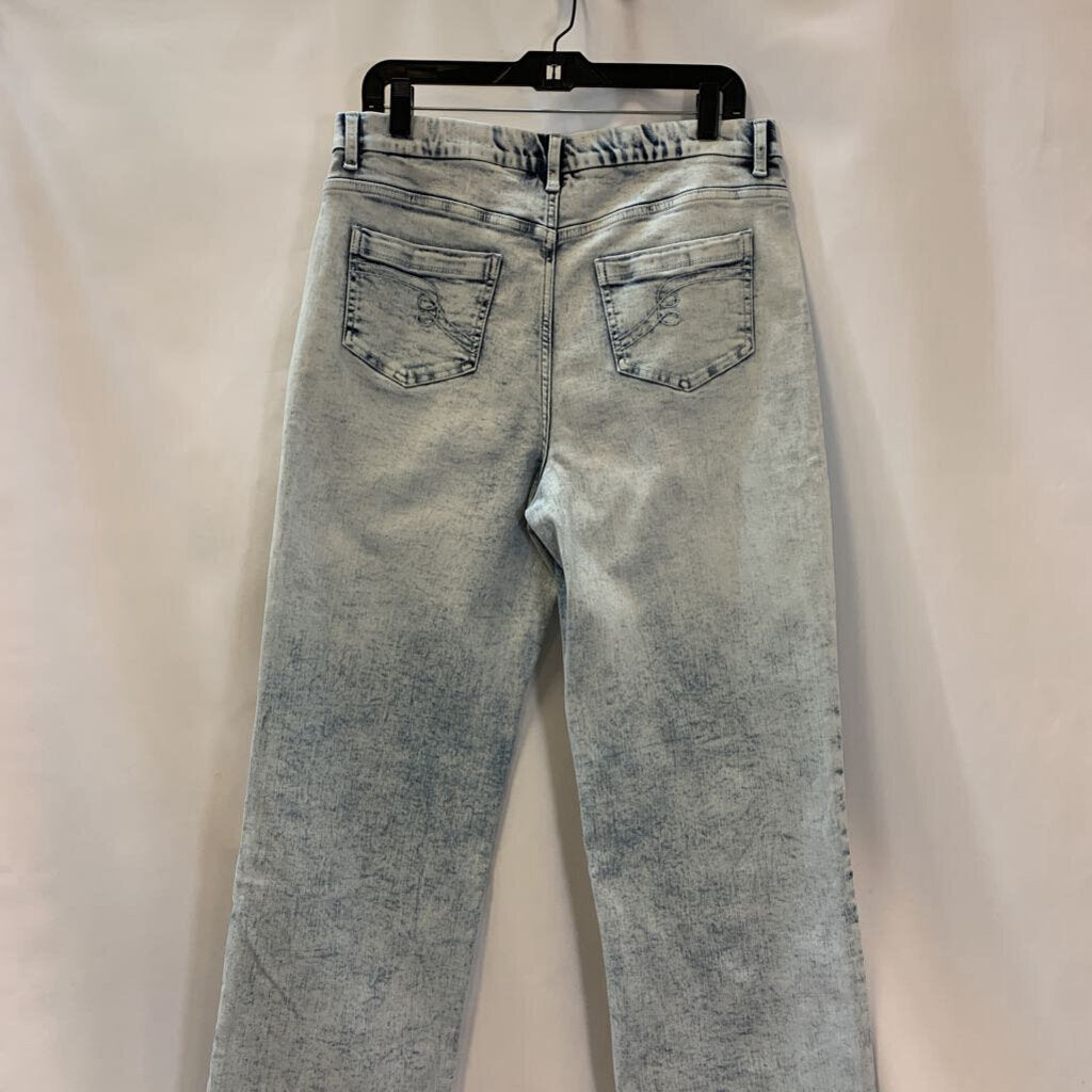 Pants: Denim Wide Leg Petite