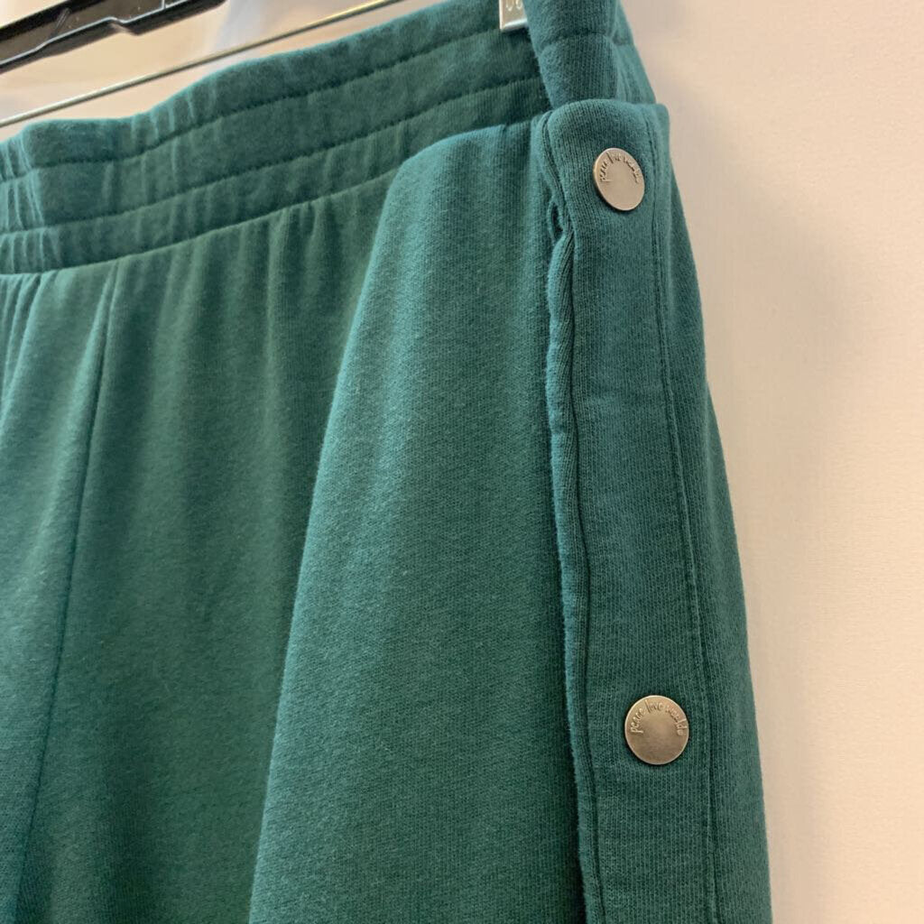 Pants: Petite Terry Side Snap