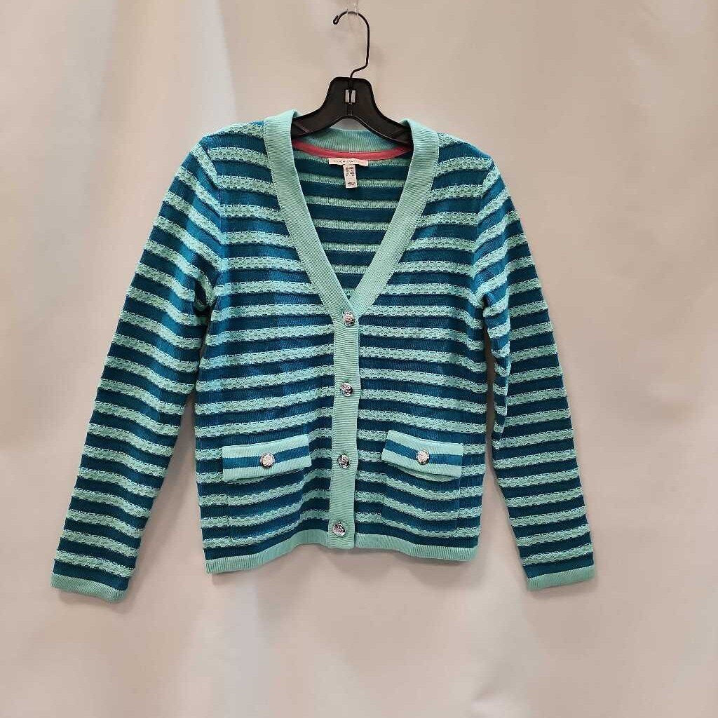 Cardigan: Striped Button Front