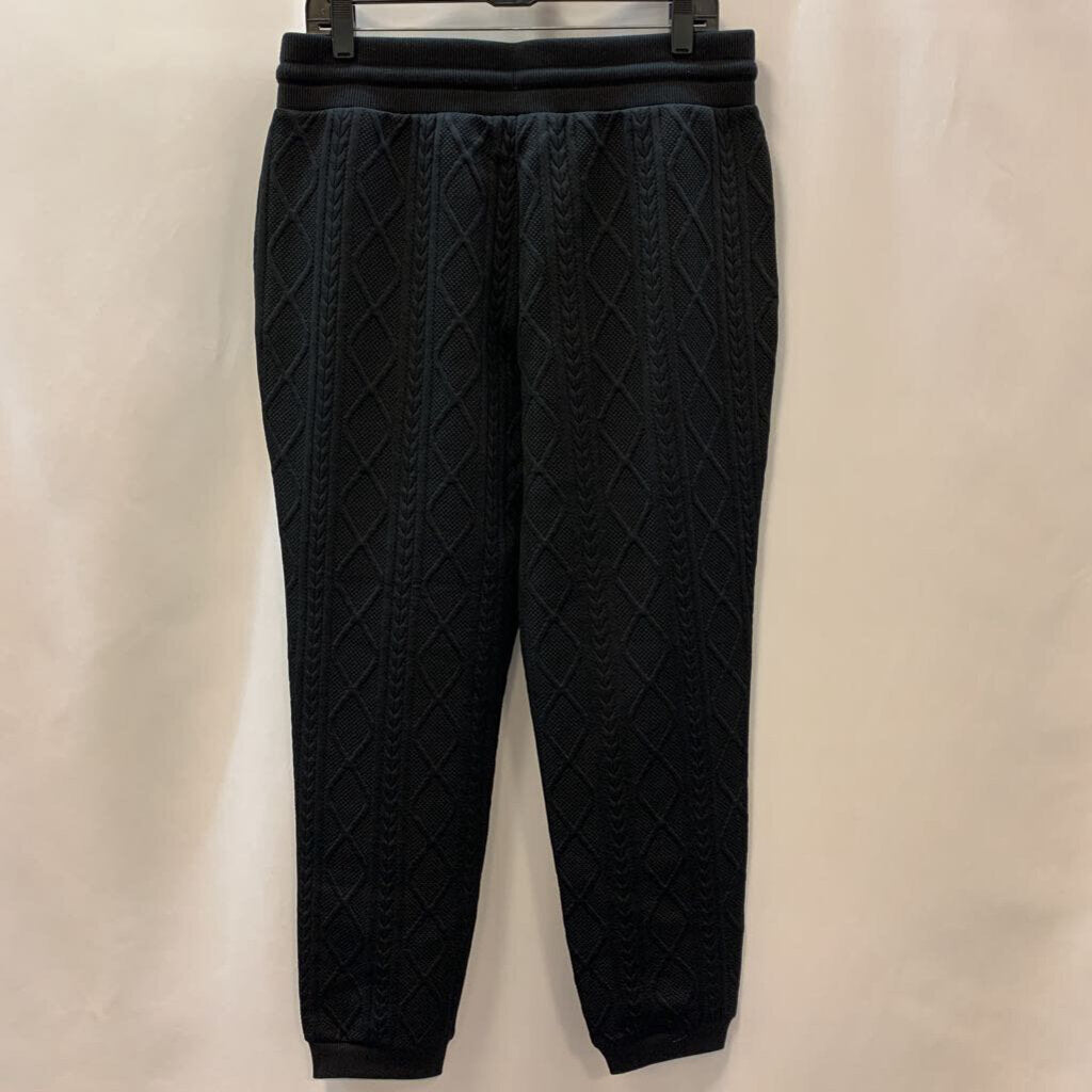 Pants: Cable Knit Pattern Joggers