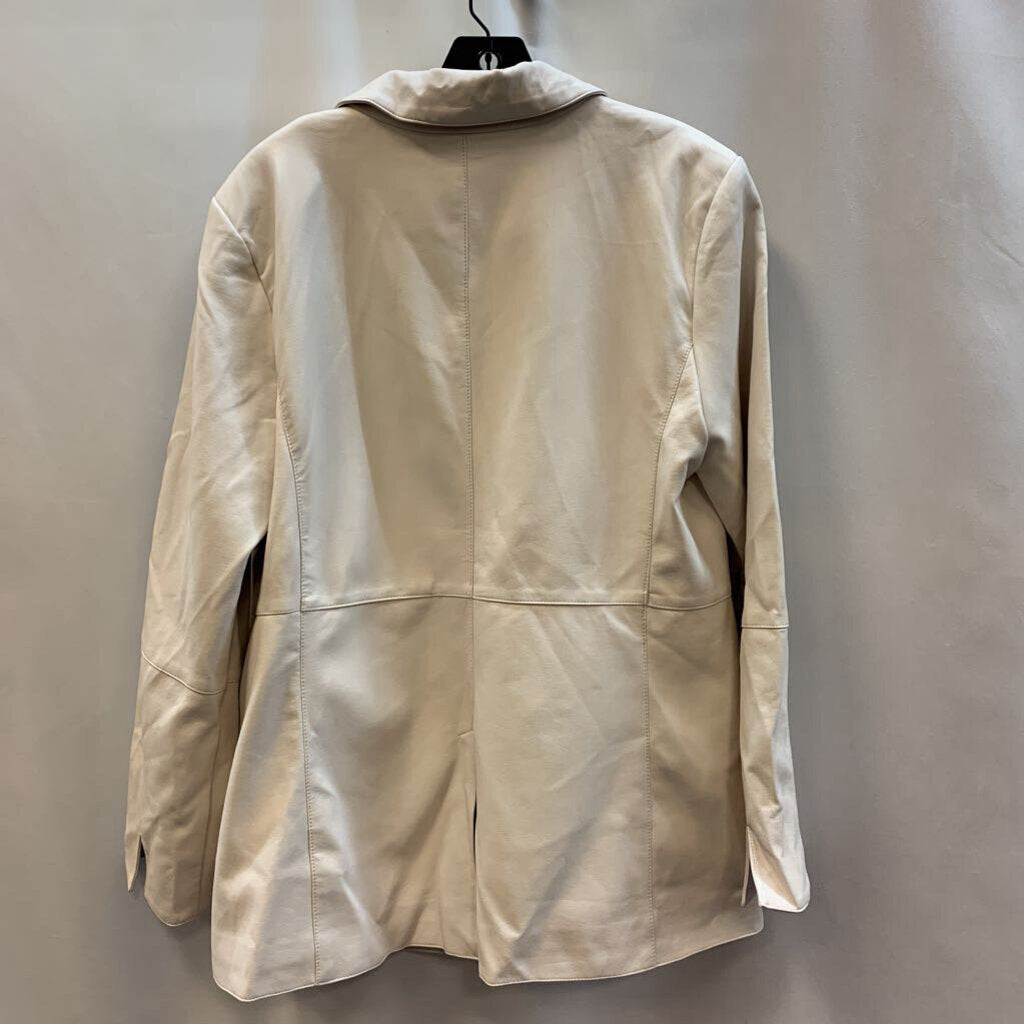 Jacket: Luxe Faux Leather Blazer