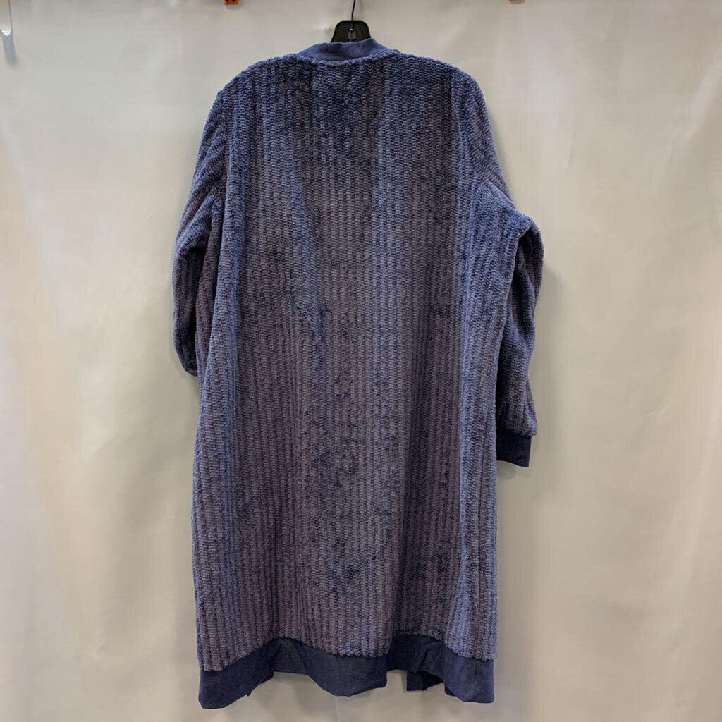 Cardigan: Ribbed Heathered Duster