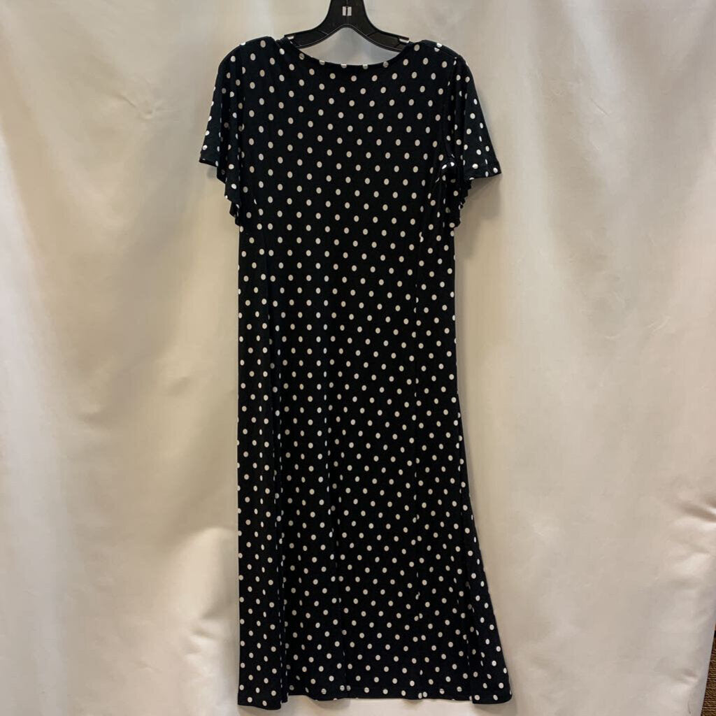 Dress: Flutter Sleeve Midi Dots NWOT