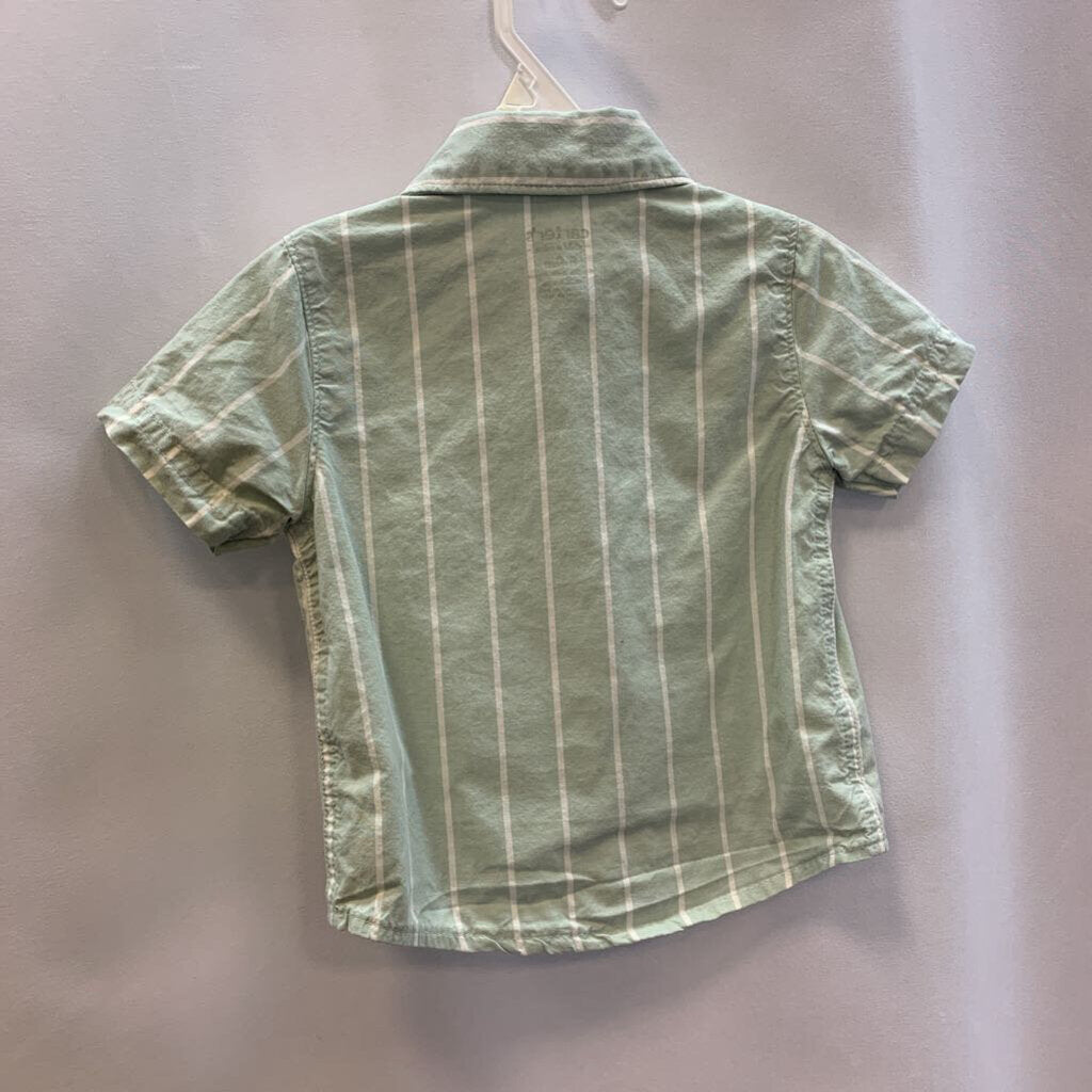 Shirt: Striped Collared Button-Up