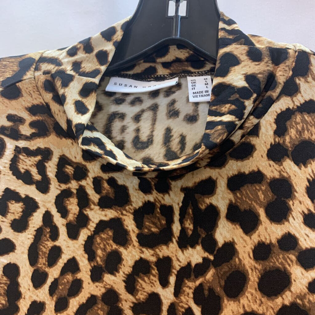 Shirt: Liquid Knit Long Sleeve Printed