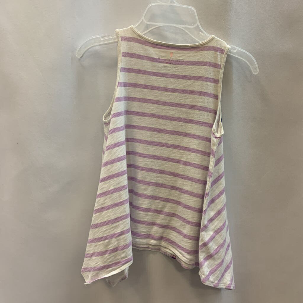 Shirt: Sleeveless Rainbow Palm Tree Stripes