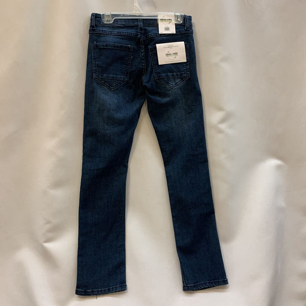 Pants: Destroyed Leg/Knee Skinny Jeans