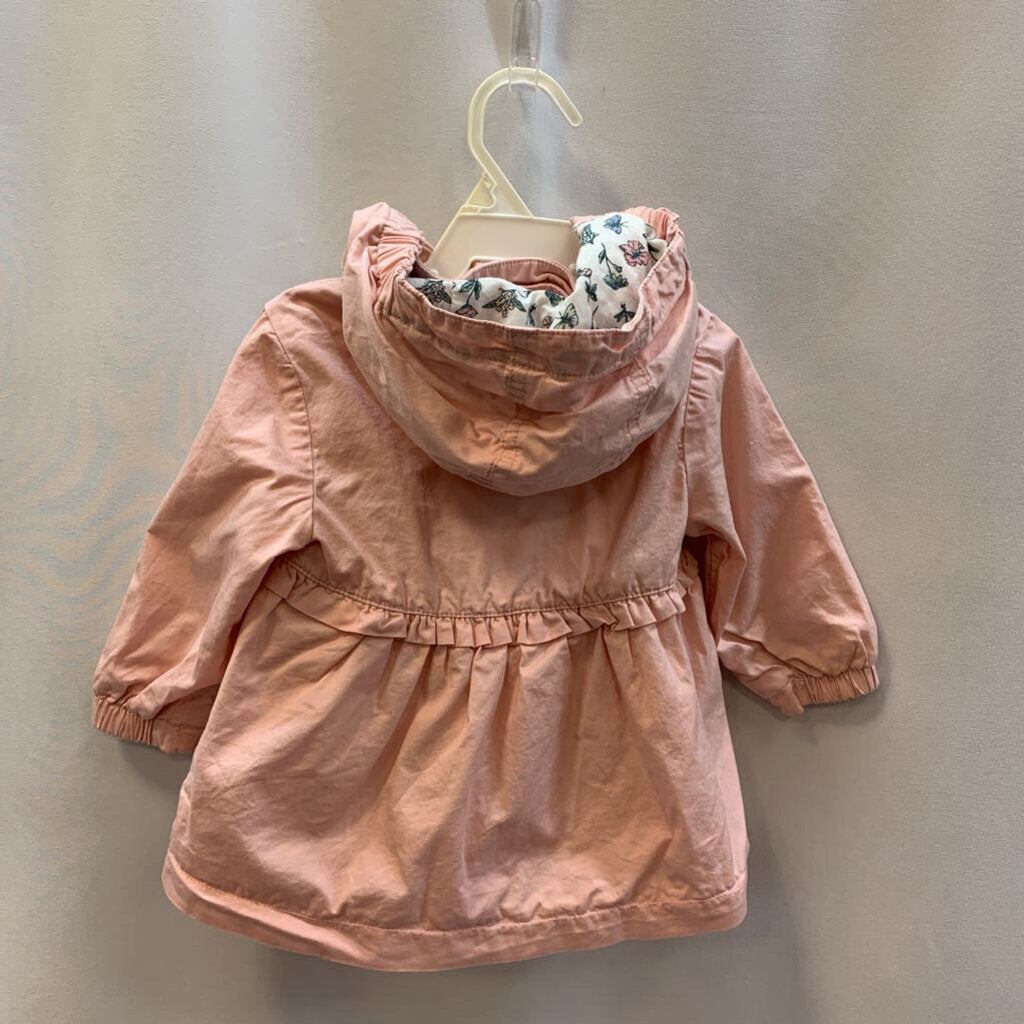 Jacket: Hooded Ruffled Waist