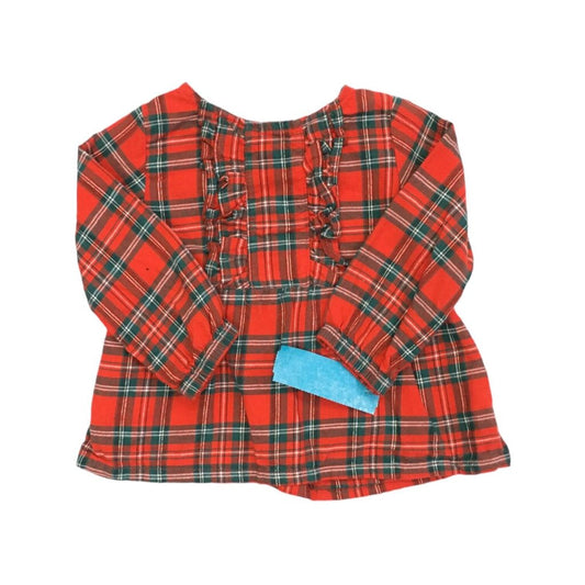 Long Sleeve Shirt: Red Plaid