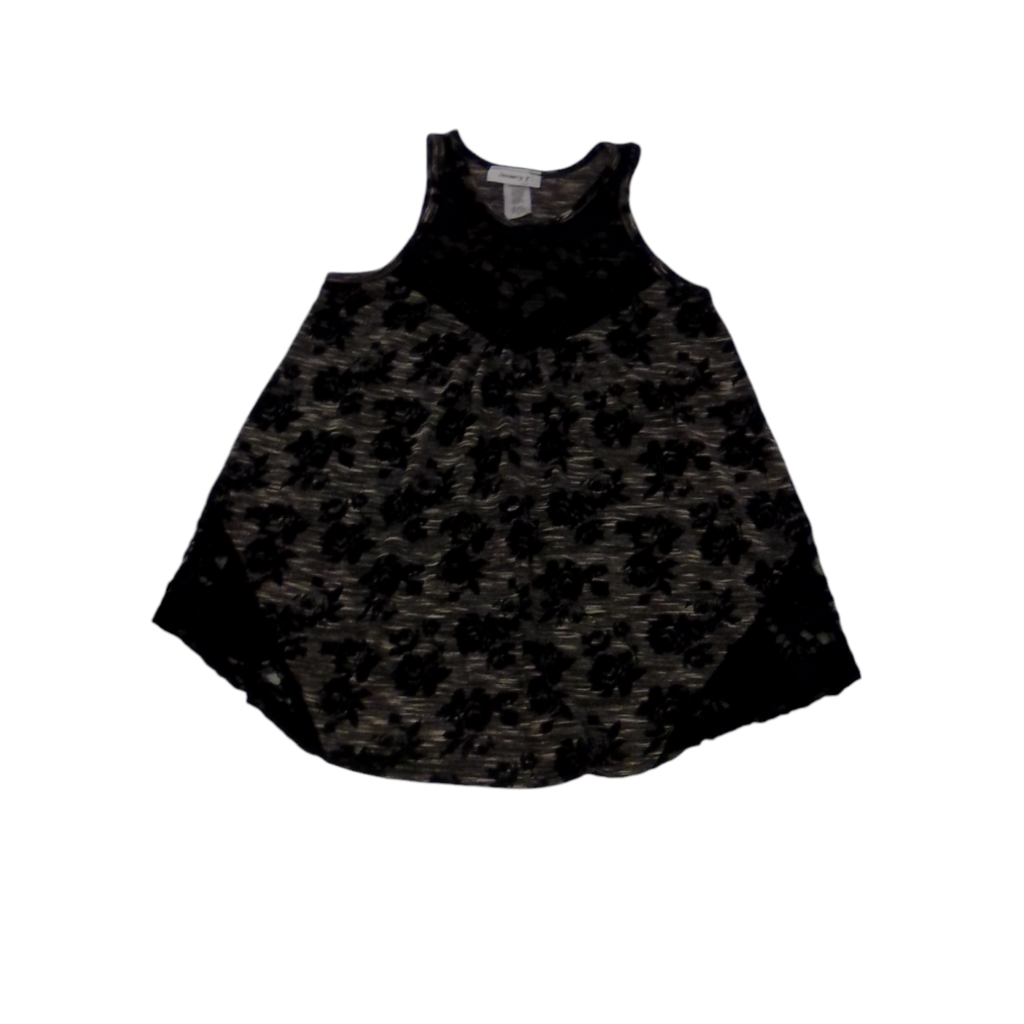 Tank (Black Flowers)