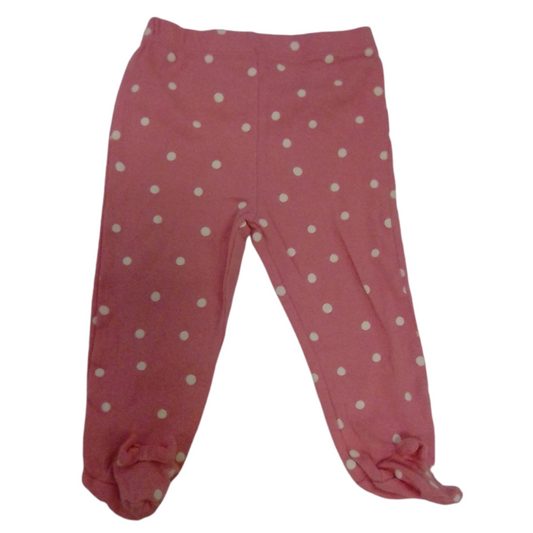 Pants: Pink Poka Dots