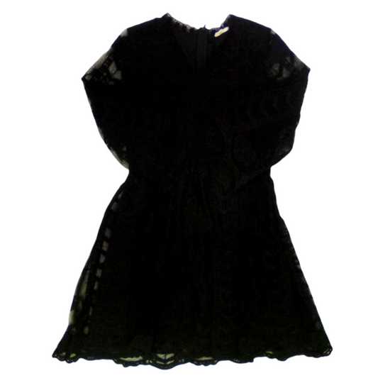 LS Dress:black Lace