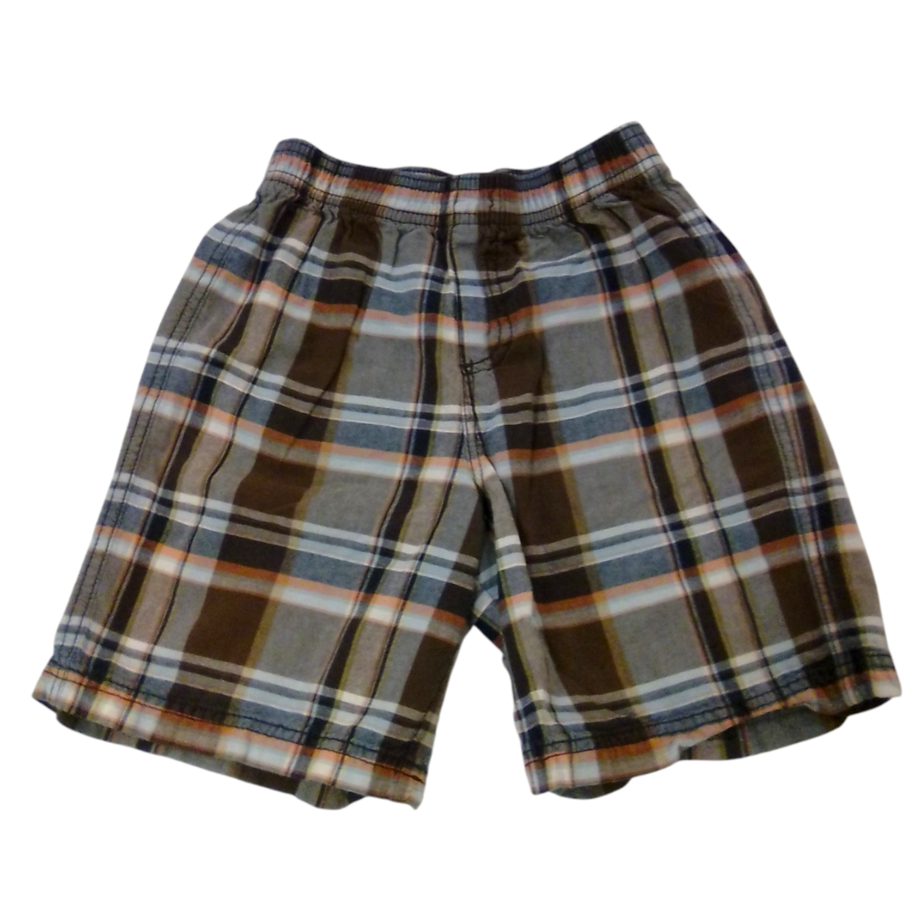 Shorts: Brown Plaid