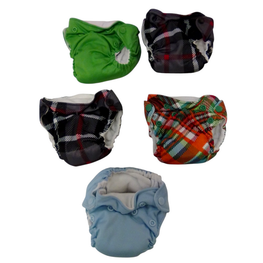 5pc Cloth Diapers, Gear, Size: P/NB