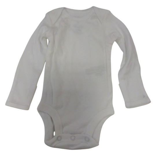 Long Sleeve Onesie: WHite