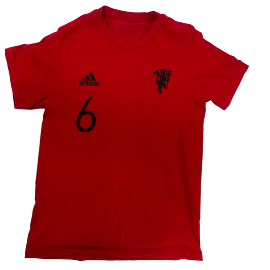 Paul Pogba #6 Red Shirt