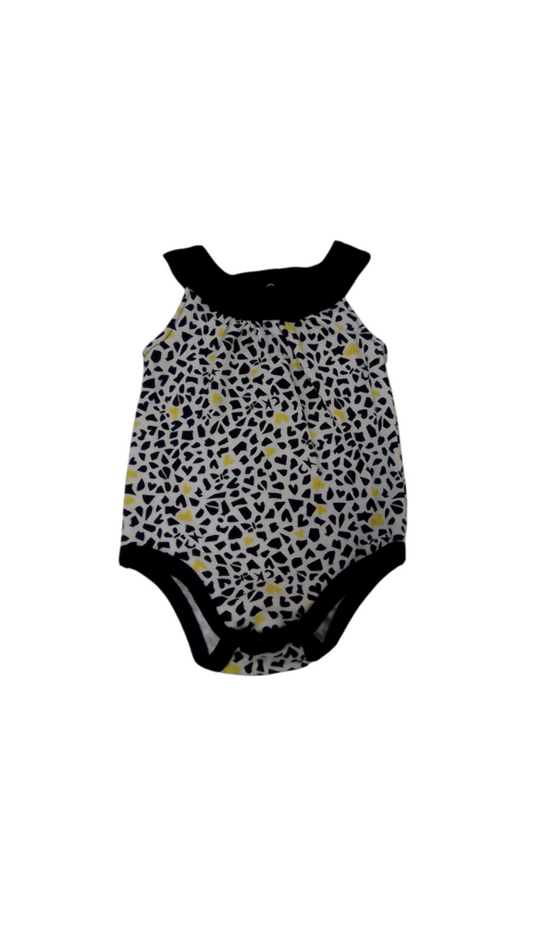 Onesie:White/Black/Yellow