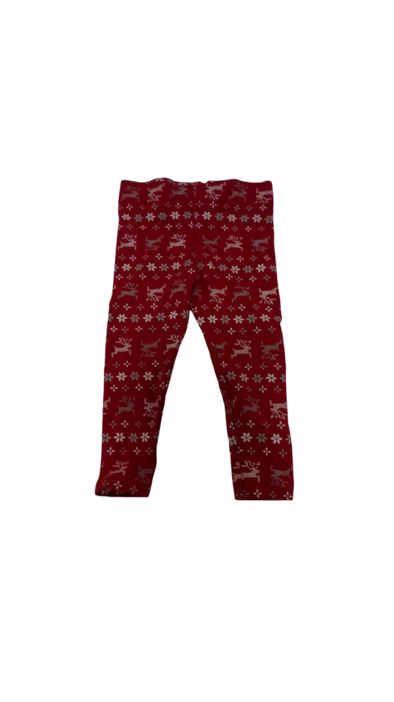 Pants: Snow Flakes/Deer, Girl, Size: 12/18m