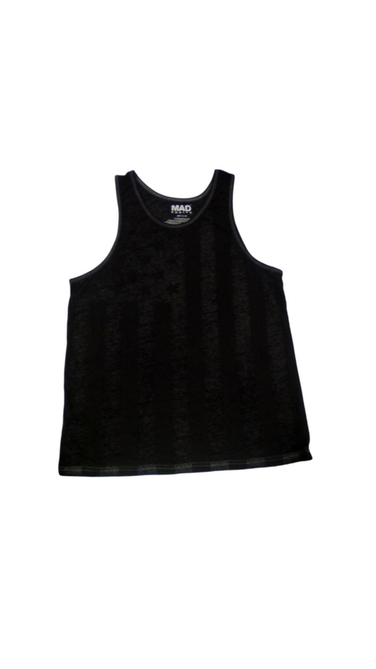 Tanktop: Gray/Black Flag