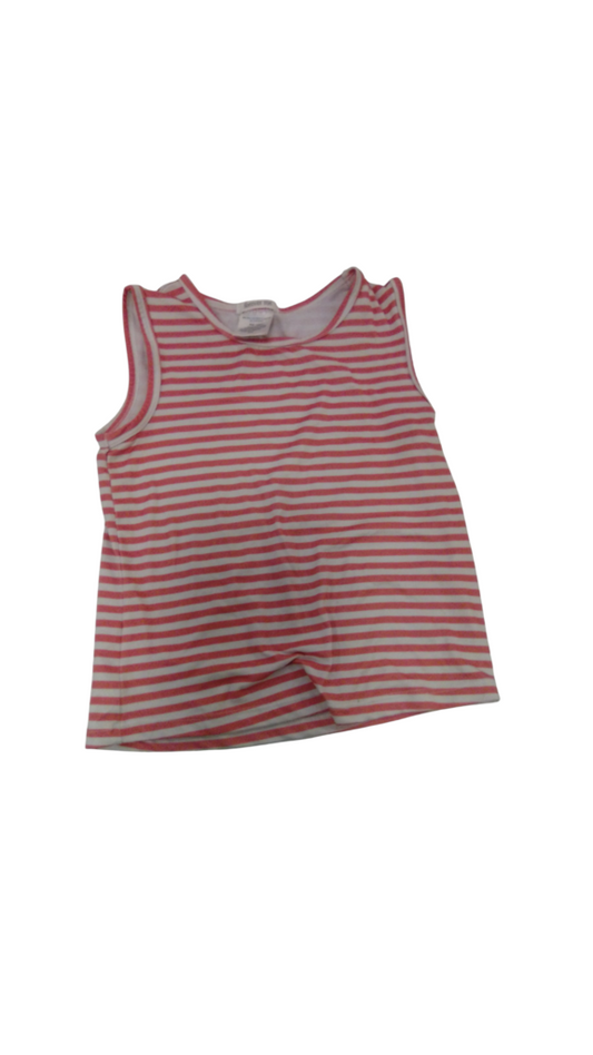 Tank: Orange/White Stripe