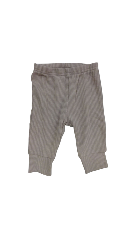 Pants: Brown White Stripe