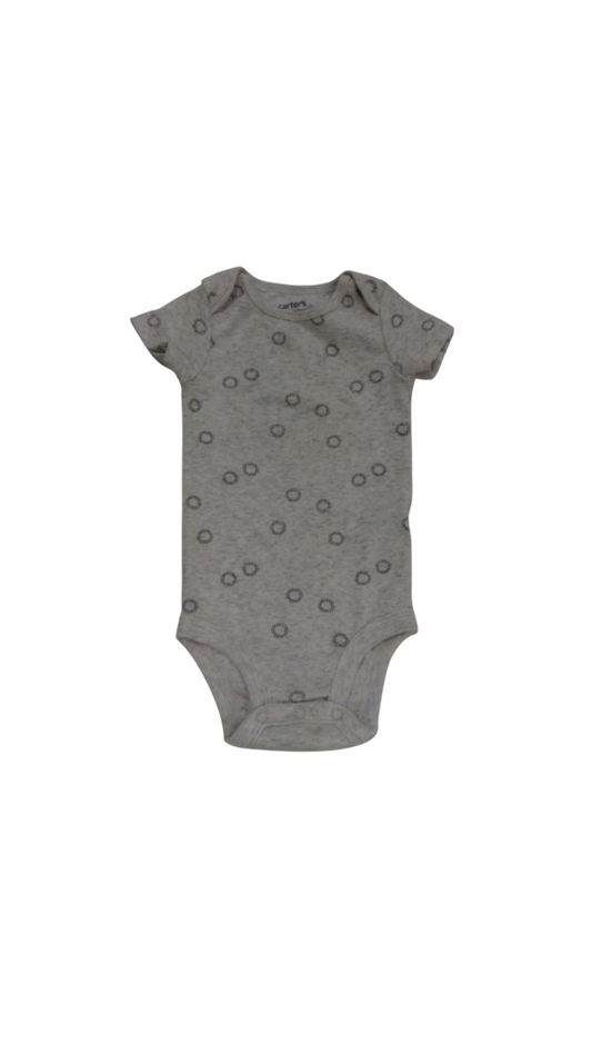 Onesie: Gray W Circles