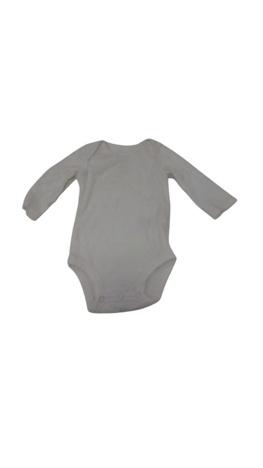 Long Sleeve Onesie:White
