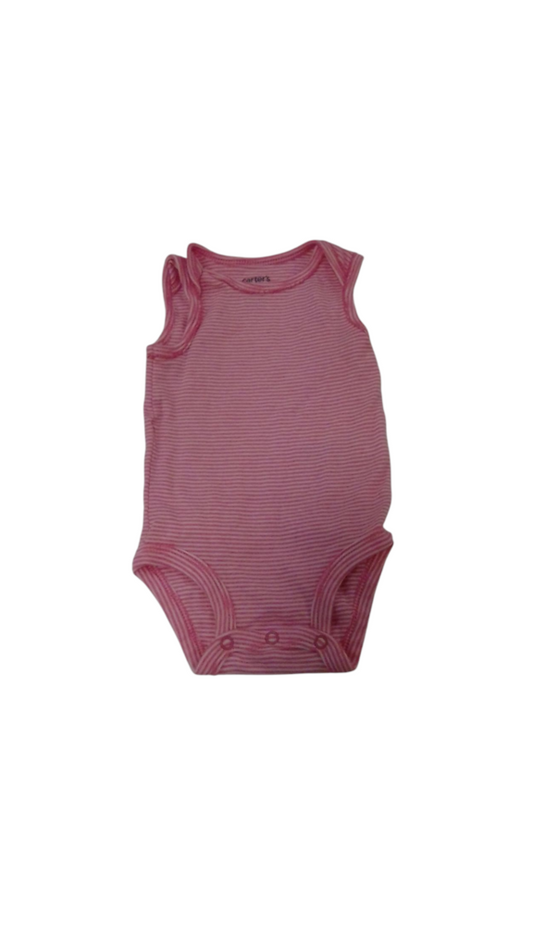 Tank Onesie: Pink Stripes