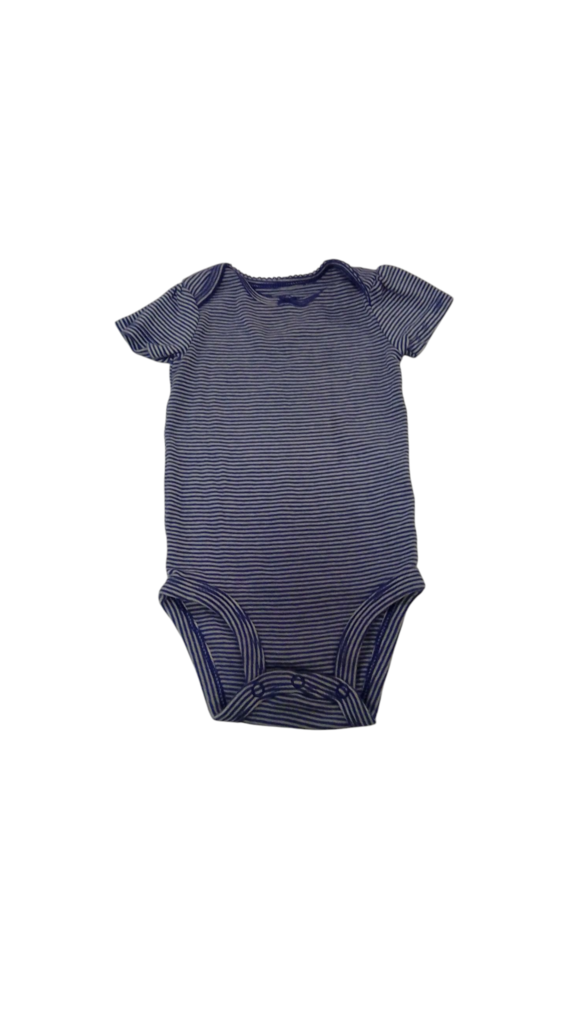 Onesie: Purple/white Stri