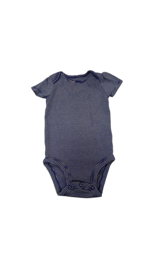 Onesie: Purple/white Stri