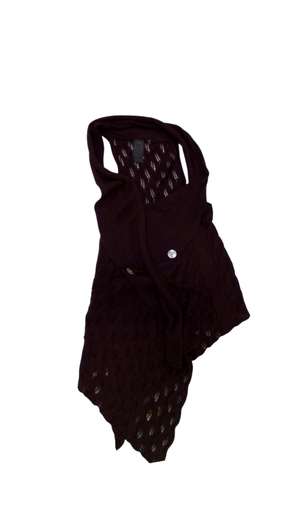 Long Sleeve Coverup: Maroon