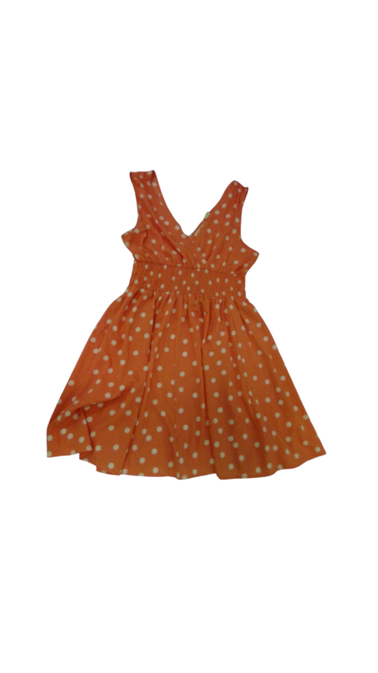 Dress: Salmon With Dots