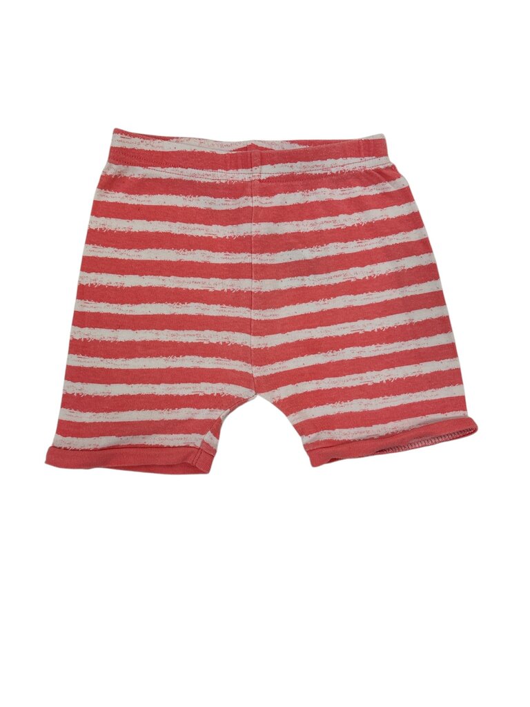 Shorts: White/Pink Stripe