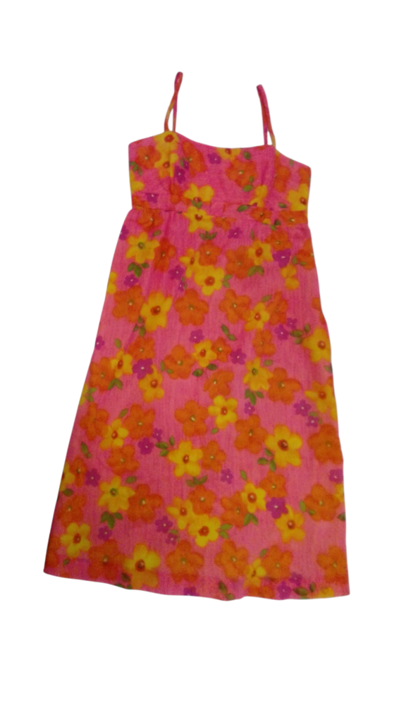 Dress: Vintage Orange Flo