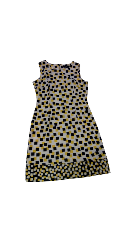 Dress: Yellow/Black Squar