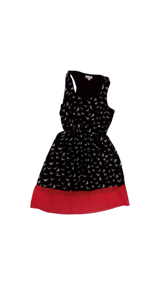 Dress: Black/White Birds