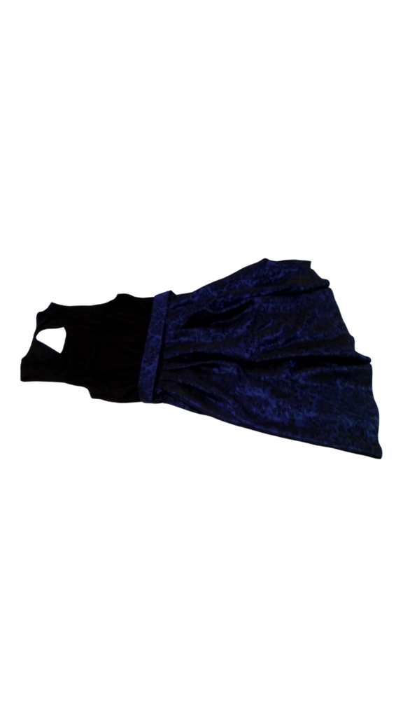 Dress: Black/Purple Botto