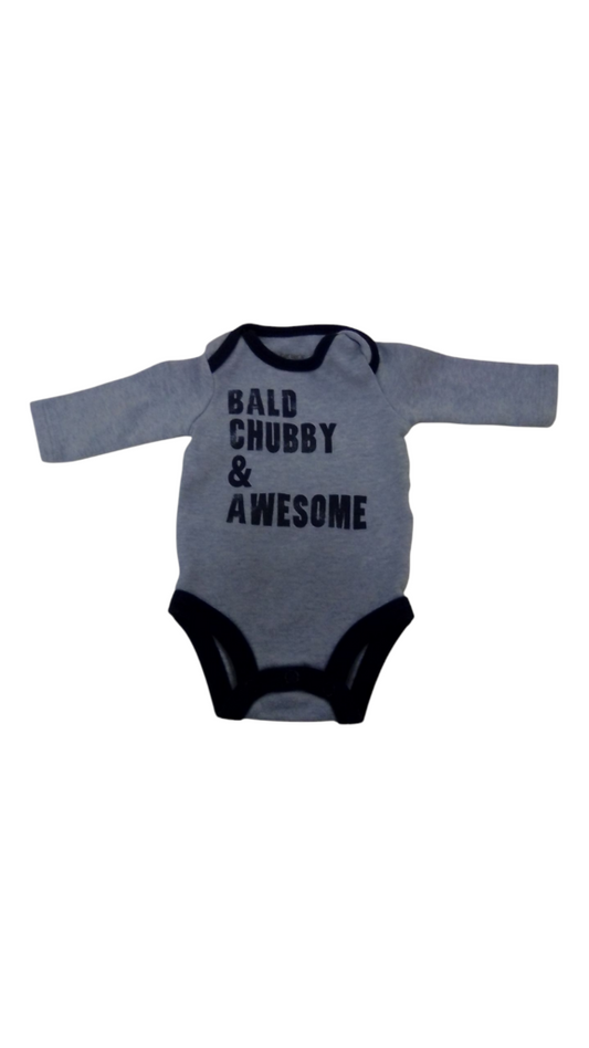 Long Sleeve Onesie:Bald