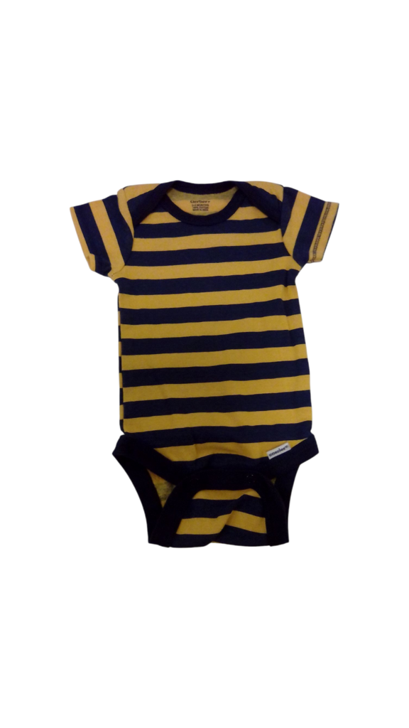 Onesie: Blue/yellow Strip