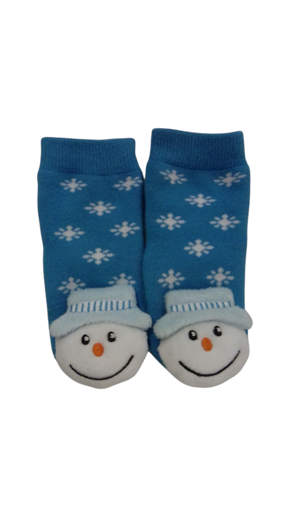 Rattle Grip Socks Snowma