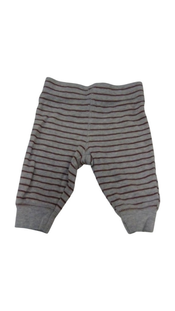 Pants: Grey Brown Stripe