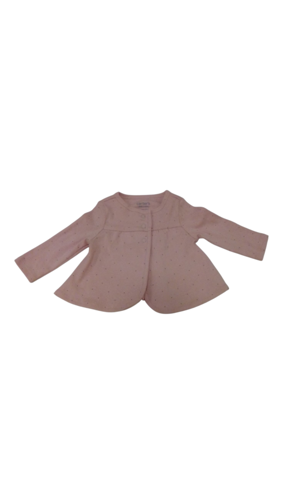 Cardigan: Pink W/ Dots