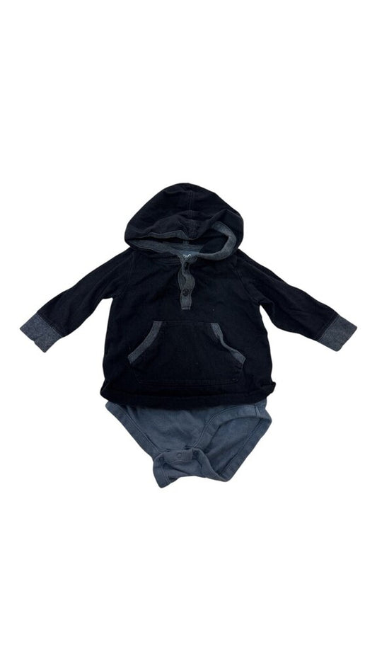 Long Sleeve Onesie: Blu