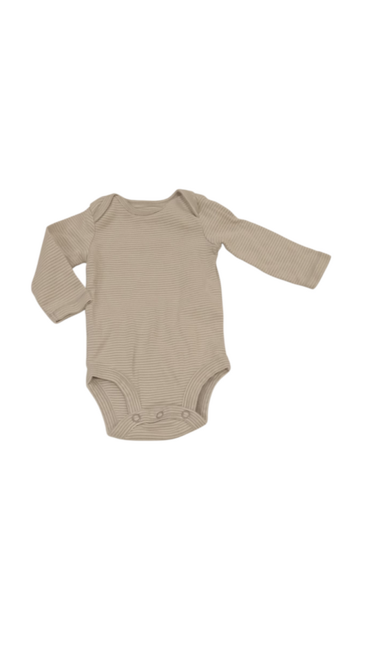 Long Sleeve Onesie: Gray