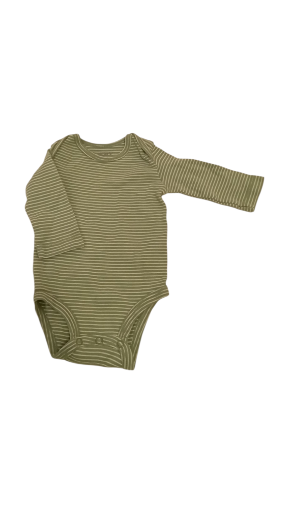 Long Sleeve Onesie: Green