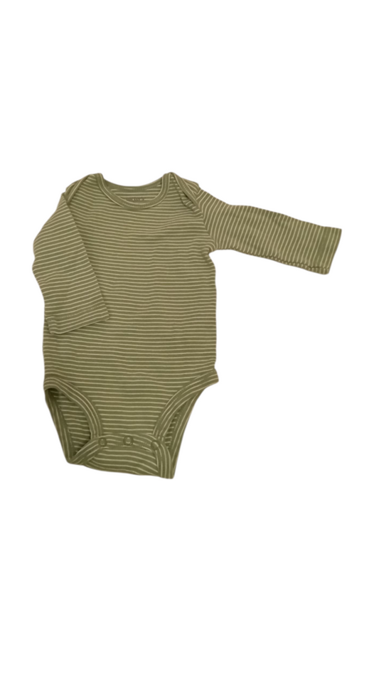 Long Sleeve Onesie: Green
