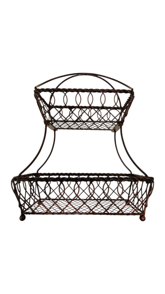 Lattice 2-tier Basket
