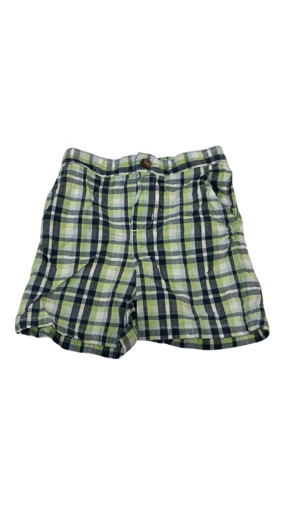 Shorts: Plaid Green/Blue